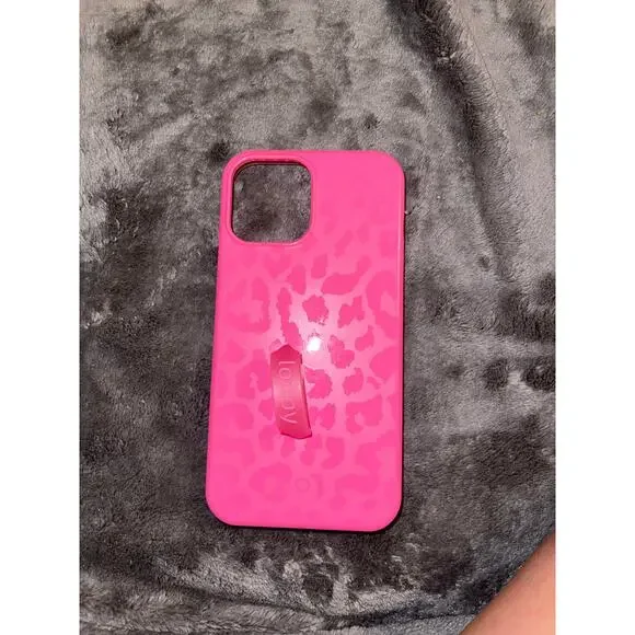 Loopy Phone Case - 12 Pro Max - Hot Pink Leopard - Picture 2 of 8